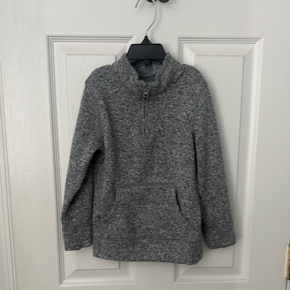 Cozy Gray Quarter-Zip Pullover